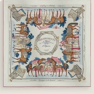 Hermes brand new Equipements a Cheval sur l'Elegance scarf 70